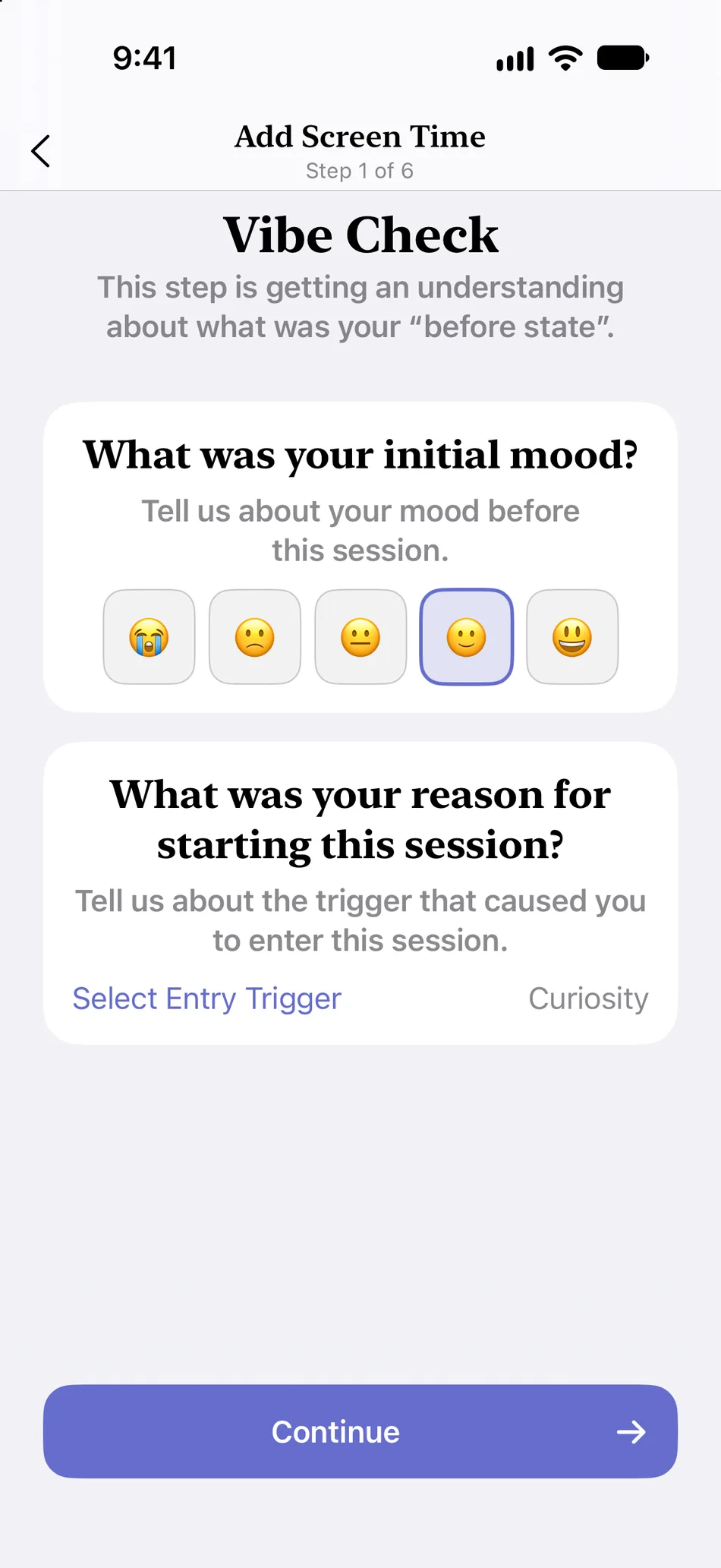 Maniee asks about mood and what triggered the session